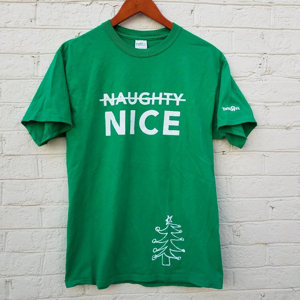 $5 SALE * ToysR'Us Green Holiday Staff T-shirt -Men's Size Medium